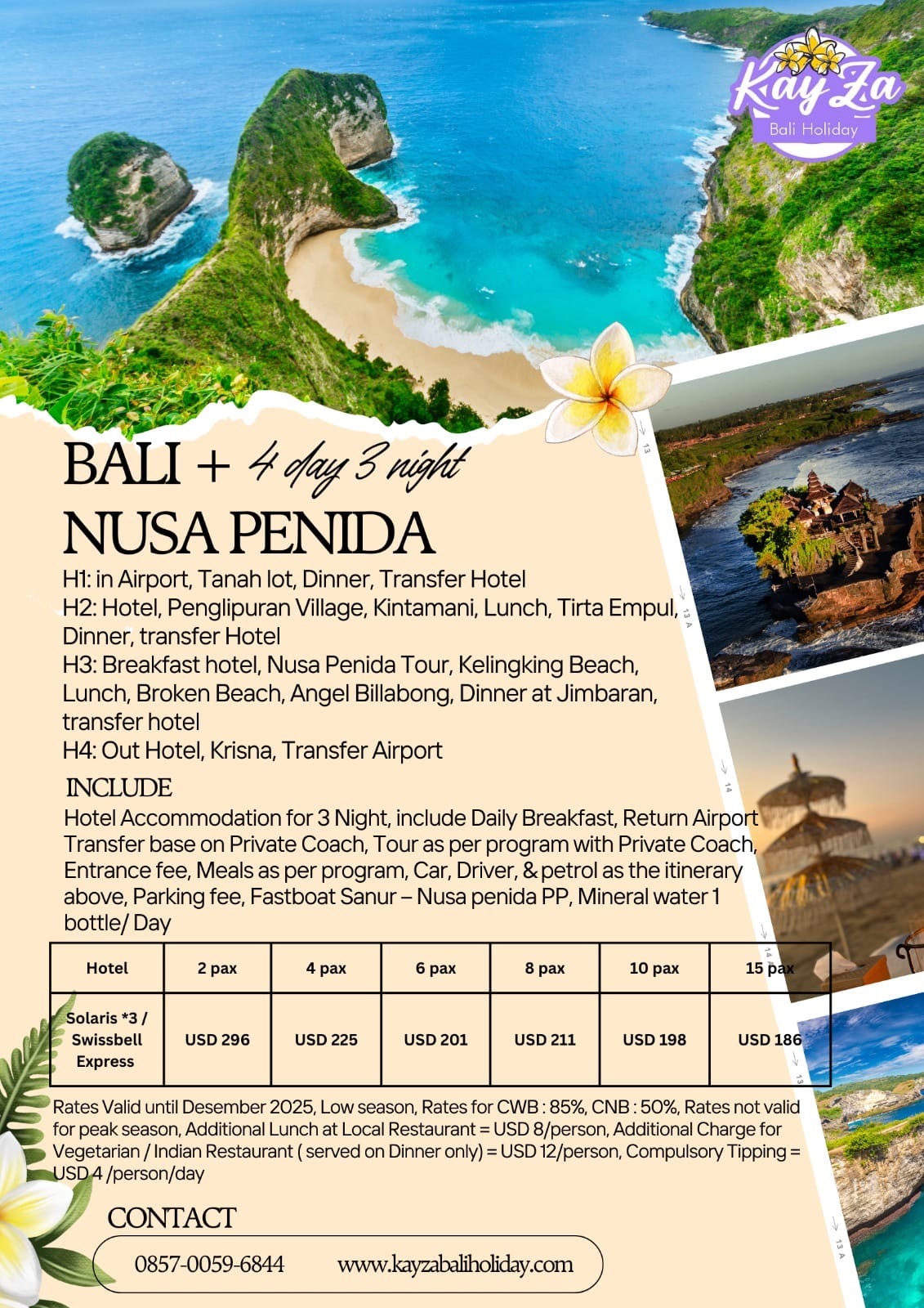 4D 3N + NUSA PENIDA